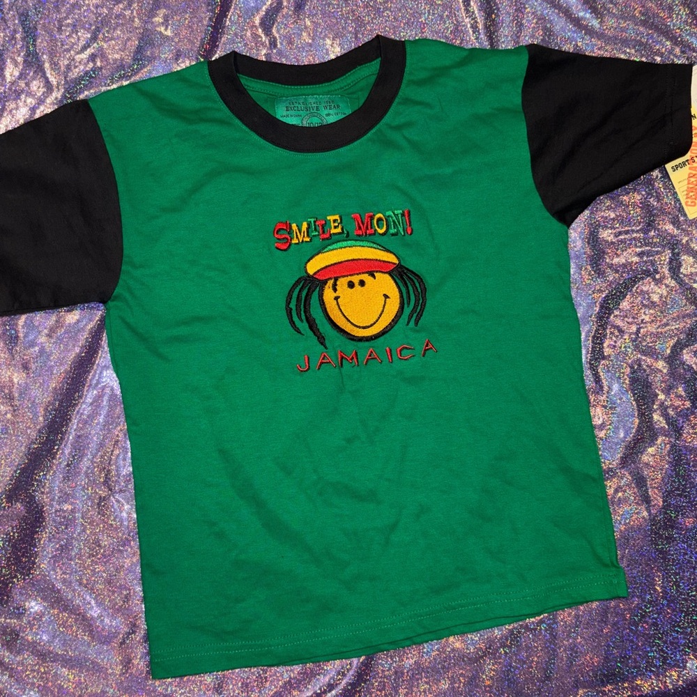 Authentic Jamaica Tee "SMILE, Mon! Jamaica"
